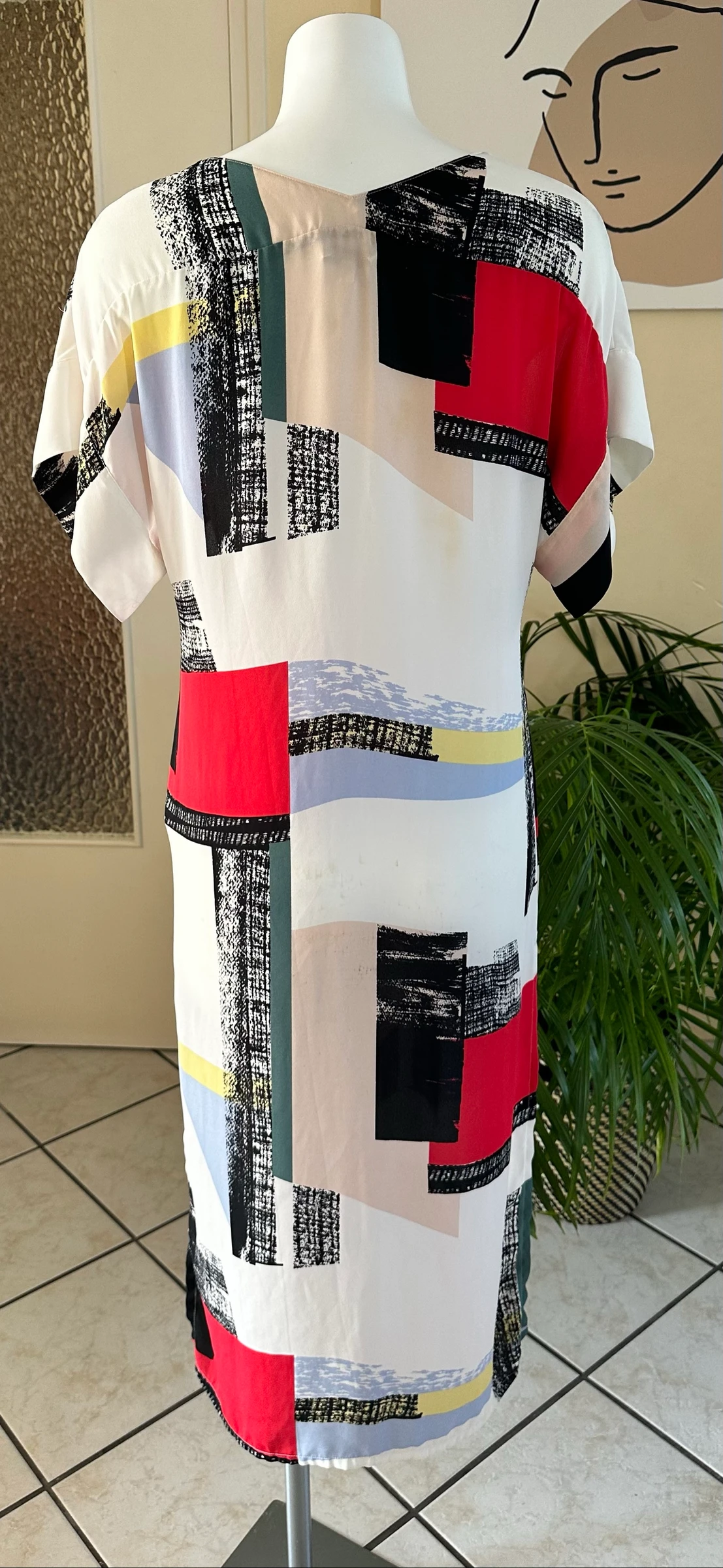 Babaton XS Midi Printed Loose Fit Dress – Impeccable Condition – photo 8